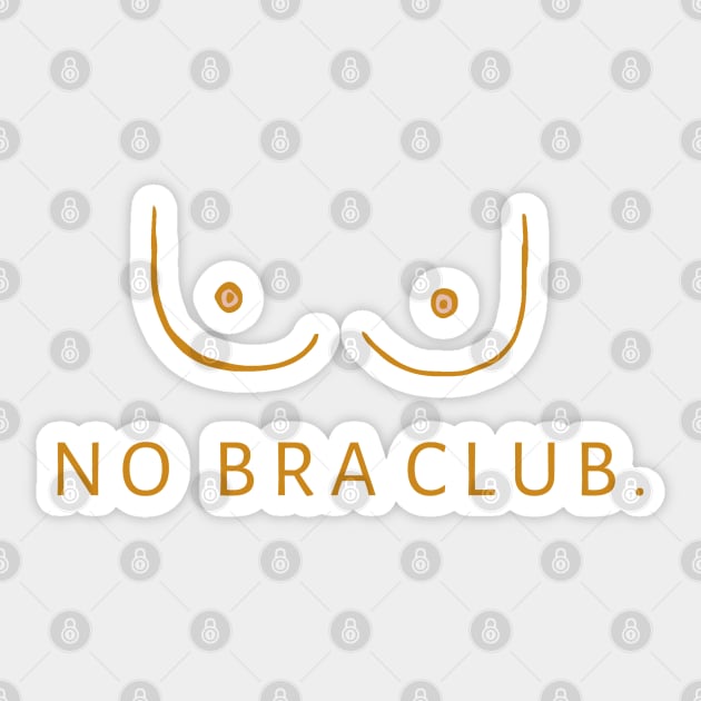 No Bra Club 4 Sticker by YaiVargas